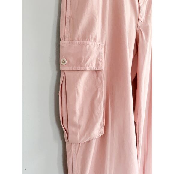 Madewell | Garment Dyed Low-Slung Straight Cargo | Petal Pink | Sz 33 | NWT - Picture 3 of 10